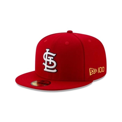 Black St. Louis Cardinals Hat - New Era MLB Team Color 59FIFTY Fitted Caps USA3084976